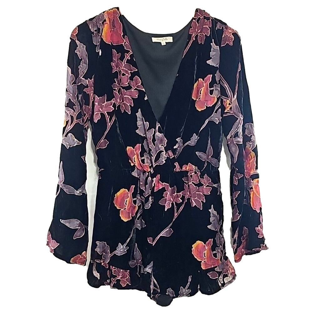 Honey Belle Black Floral Jumpsuit